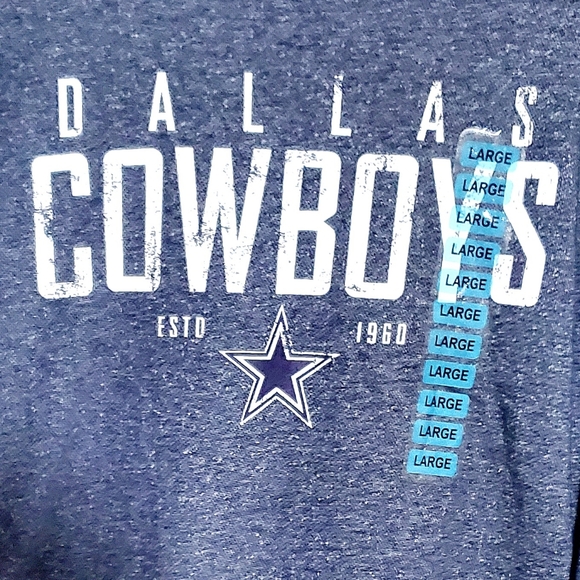NWT DALLAS COWBOYS AUTHENTIC NFL PULLOVER SWEATER. MENS Sz:L 60% COTTON 40% POLY - Picture 9 of 10